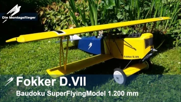 Super Flying Model, Fokker D.VII, Holzbaukasten, Baudoku